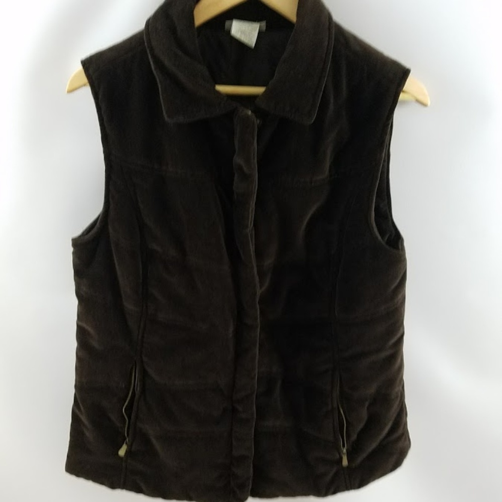 Tweeds Girls Brown Winter Vest Sz Large